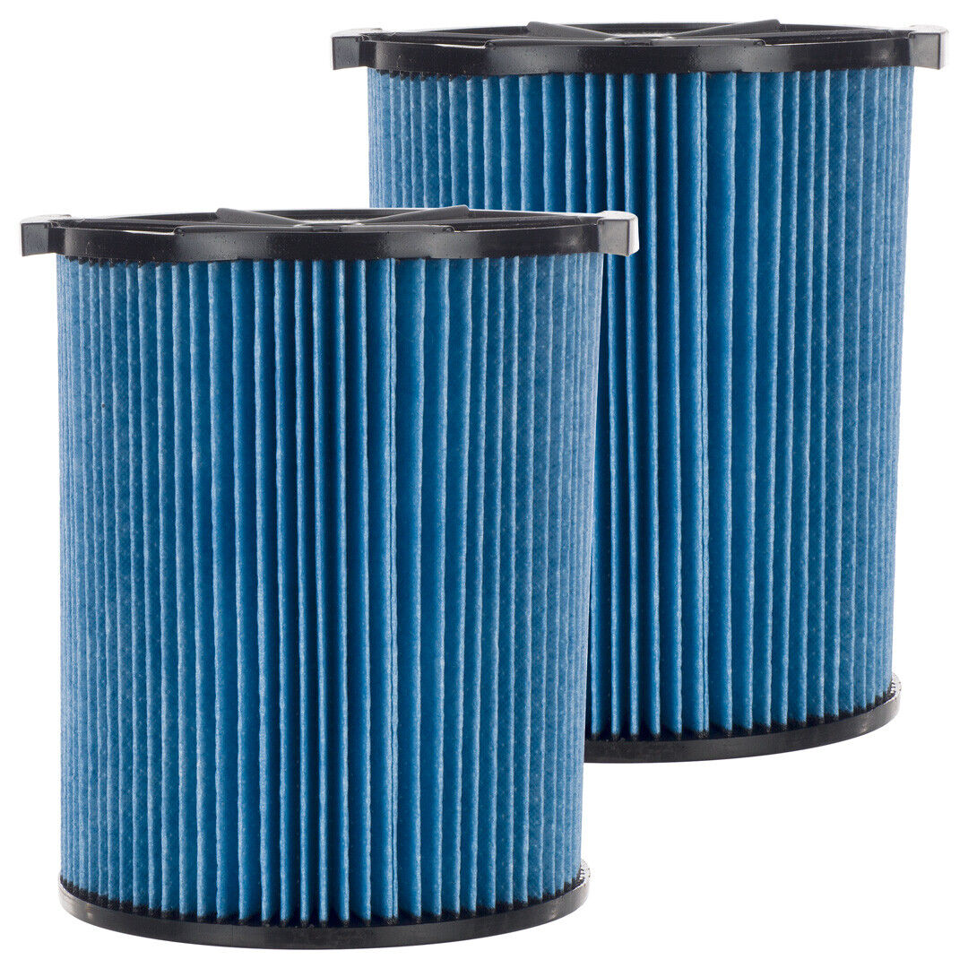 2 Pack 3Layer Cartridge Filters 72952 for RIDGID VF5000 520 Gal Wet Dry Vacs