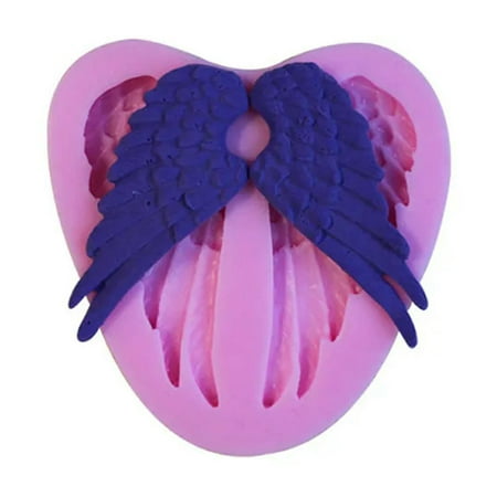 

BLOPQ Angel Wings Fondant Mould Sugarcraft Cake Baking Decor Tool Silicone-default