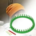 thumbnail image 4 of Knitting Loom Set Stitch Knit Portable Multipurpose Knitting Yarn Loom Weaving Tool Weaving Loom for Shawl Sewing Accessories Diameter 24cm, 4 of 8