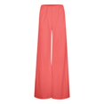 thumbnail image 4 of Bmisegm Women's Solid Color Simple Speaker Casual Pants, Red, XXL, 4 of 8