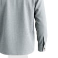 thumbnail image 6 of Men's Long Sleeve Button Down Shirts Lightweight Business Casual Tops Dressy Solid Work Tshirts with Pocket Light Blue XL, 6 of 7