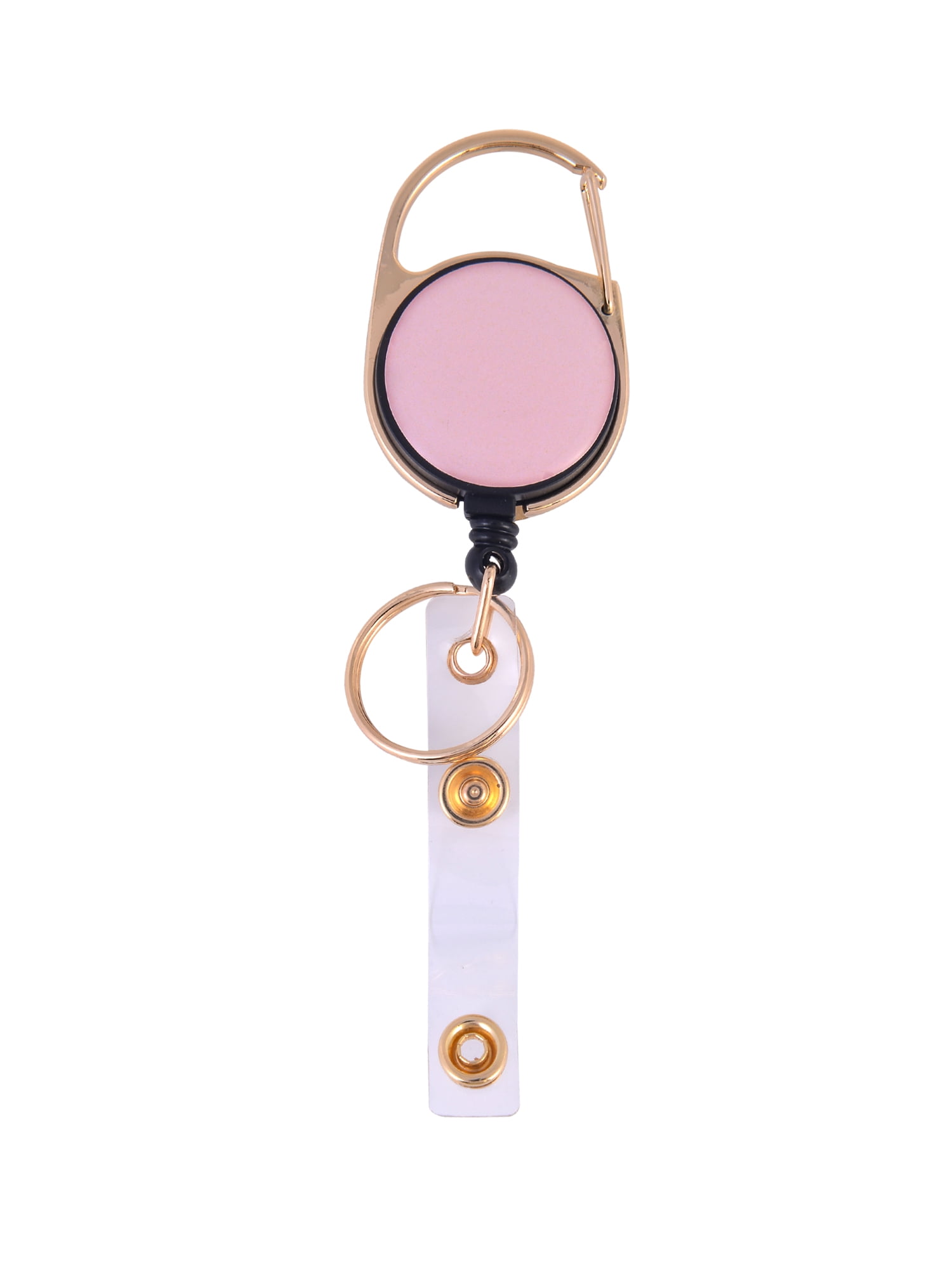 Solutions 3-Piece Pink Badge Reel Lanyard ID Holder Set for Work, School & Professionals