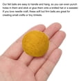 thumbnail image 4 of Unique Bargains Wool Felt Balls Beads Woolen Fabric 3cm 30mm Light Yellow for Home Crafts 10Pcs, 4 of 5