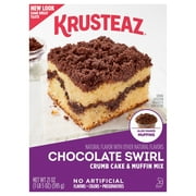 Krusteaz Chocolate Swirl Crumb Cake & Muffin Mix, Made with Cocoa, 21 oz. Box