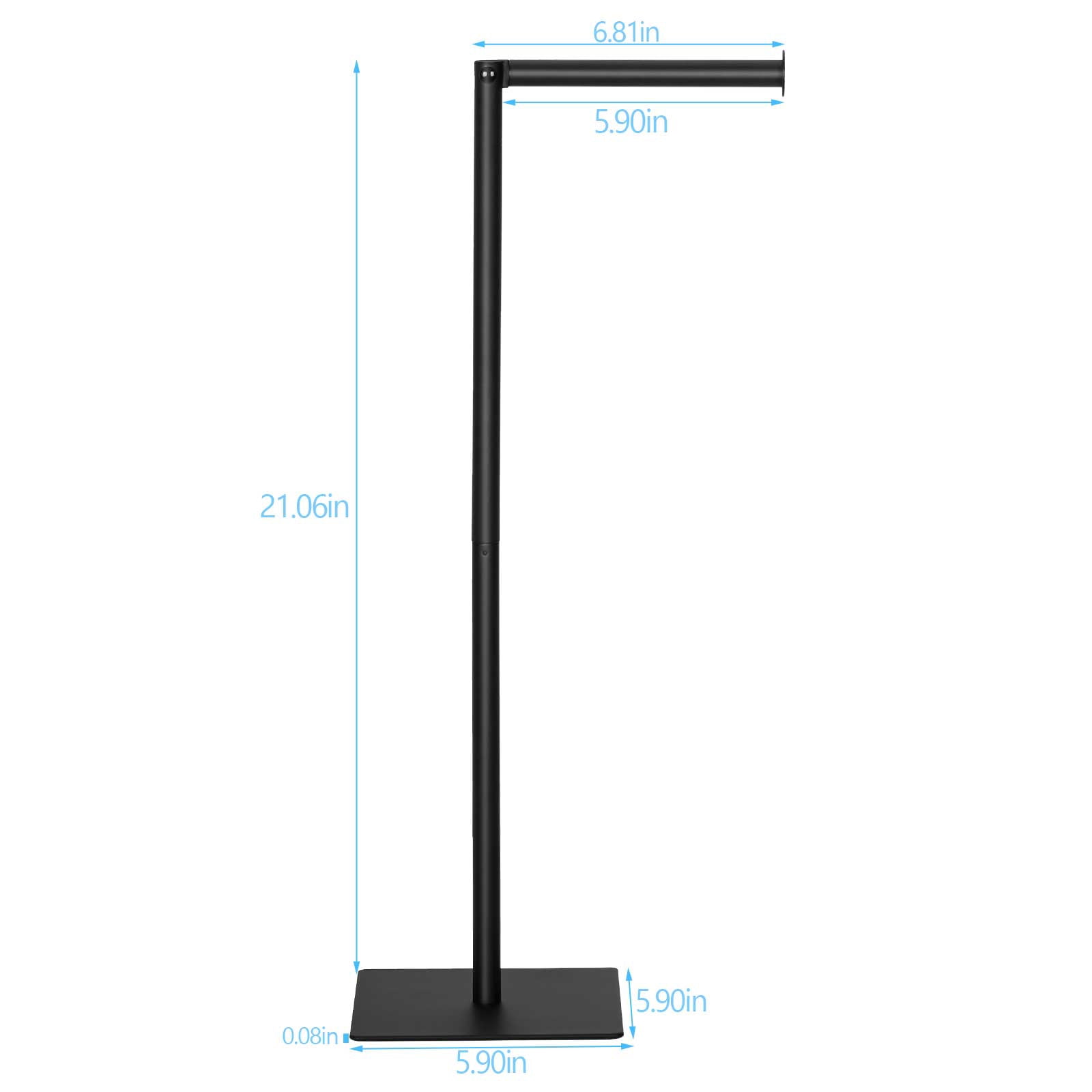 Freestanding Floor Toilet Paper Holder Toilet Paper Dispenser Metal