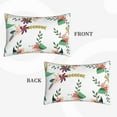 thumbnail image 2 of Lsque Pretty Floral With Leaves Pattern Pillow Case – Soft & Cozy Throw Pillow Cover, Hypoallergenic Cushion Case for Sleeping Women with Envelope Closure-16"x24", 2 of 6