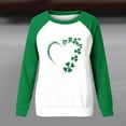 thumbnail image 6 of Raglan Sleeve T-Shirt for Women Lucky Charm Print Top 2026 Womens Tops Oversized Casual Pullover St. Patrick's Day Clothing Comfortable Long Sleeve Outfits Graphic Crewneck Shirts, 6 of 7