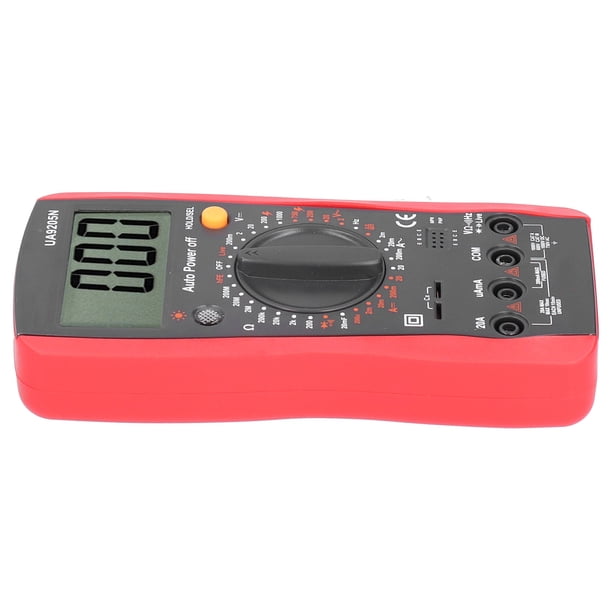 Multímetro digital LCD UA9205N, voltímetro de CA y CC, medidor de resistencia y capacitancia de corriente