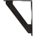 thumbnail image 4 of Ekena Millwork 2"W x 10"D x 12"H Traditional Wrought Iron Bracket, (Triple center brace), Antiqued Pewter, 4 of 8