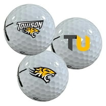 Towson University Tigers Logo Edition Officially Licensed NCAA Taylormade Distance Golf Balls 12-Pack (Dozen)