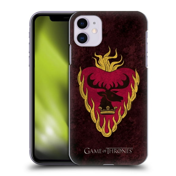 Head Case Designs Officially Licensed HBO Game of Thrones Dark Distressed Look Sigils Stannis Hard Back Case Compatible with Apple iPhone 11
