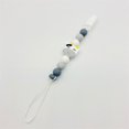 thumbnail image 4 of Pacifier Clip Teething Toy Teething Chain for Baby Birthday Gift Gray, 4 of 4