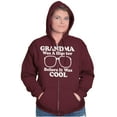 thumbnail image 3 of Funny Cool Hipster Grandma Joke Zip Hoodie Sweatshirt Women Brisco Brands L, 3 of 6