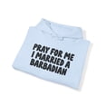 thumbnail image 4 of Barbadian Barbados Wedding Wife Husband Hoodie, Gifts, Hooded Sweatshirt, 4 of 4