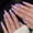 Pattern BK7, variant on Almond Press Nails Medium Nails with 5D Flower Design Glossy Gilding Lines Glue Nails White Tips Nails Press ons Full Cover for Women Manicure 24 count