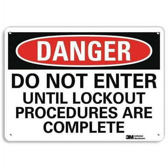 Lyle Danger Sign,10 inx14 in,Plastic U3-1324-NP_14X10