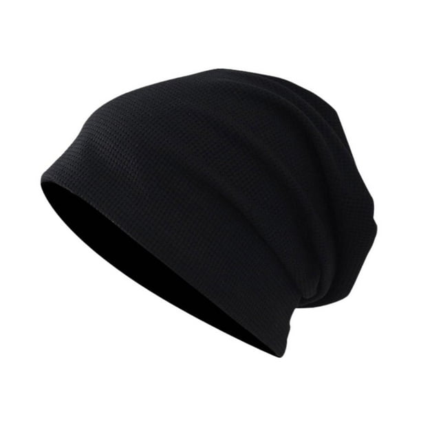 CAIROYAR Gorro de punto de color sólido Gorros de punto finos y versátiles Gorro de pelo suelto