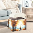 thumbnail image 5 of Maple Forest and Couple Large Storage Bins with Linen Collapsible Lid Storage Box 16.7 x 12.6 x 11.8in, 5 of 7