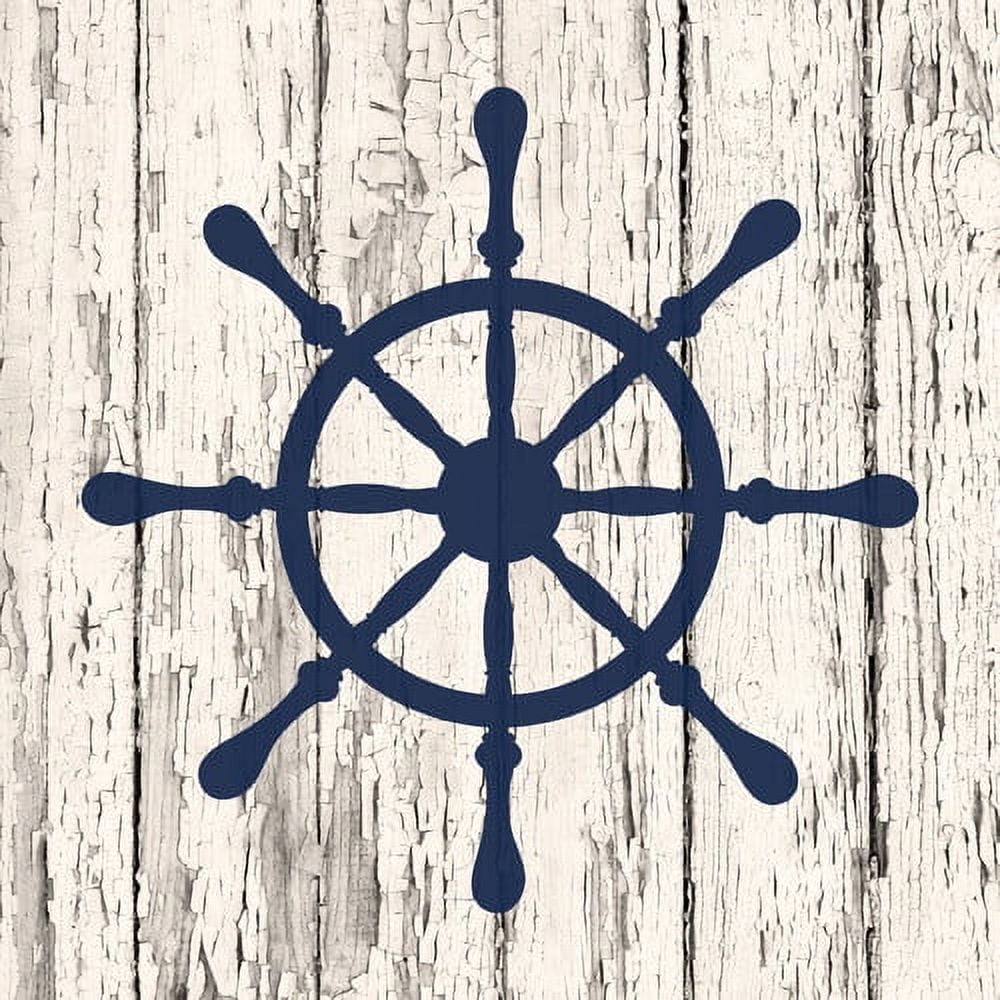 "Ship Wheel" Painting Print on Wrapped Canvas