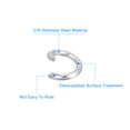 thumbnail image 3 of Unique Bargains 200Pcs Open Jump Rings, 6mm Stainless Steel O Rings, Split Rings Circle Clasp Connecting Rings, Silver, 3 of 7