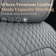 thumbnail image 5 of Car Seat Covers Full Set Custom Fit for Ford Fusion 2007-2020 - Premium Faux Leather Auto Protectors with Waterproof, Breathable, Anti-Slip Car Seat Protectors (Gray,Full Set), 5 of 7