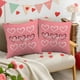 thumbnail image 4 of Funda de almohada de San Valentín con estampado de corazones | Funda de cojín decorativa festiva para sofá | Ambiente festivo para sala de estar y dormitorio, 4 of 6
