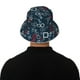 thumbnail image 5 of Fotbe Navy Blue Geometric Sombrero Tipo Pescador con Estampado – Sombrero de Sol de Algodón de Moda para Playa, Golf, Pesca, 5 of 6