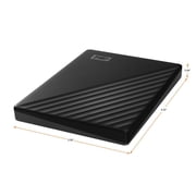 WD 1TB My Passport Portable External Hard Drive, Black - WDBYVG0010BBK-WESN