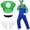 Adults Green, variant on Satmonnus Super Brothers Costume Halloween Cosplay Jumpsuits with Hat and Mustaches, Festivals and Carnivals, Fancy Dress Outfits Halloween Costumes, Family Matching Halloween Cosplay Outfits