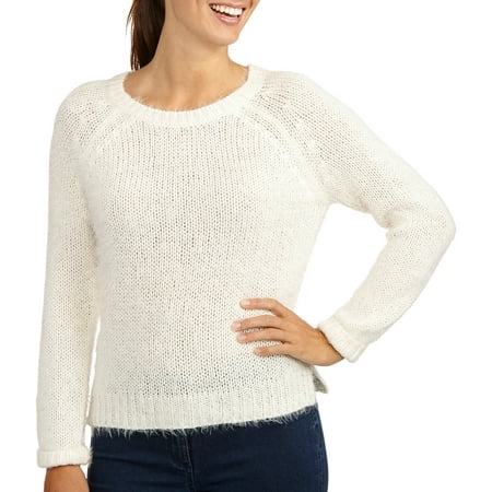 George UK Women's Super Soft Fluffy Crewneck Sweater - Walmart.com