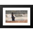 thumbnail image 2 of Winslow Homer 14x10 Black Modern Framed Museum Art Print Titled - The Watcher, Tynemouth (1882), 2 of 5
