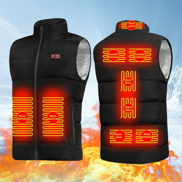 Chaleco calefactor eléctrico unisex Chaleco calefactable inteligente plegable para senderismo Esquí Ciclismo