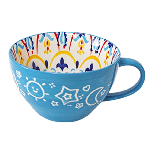 Regalos de Navidad para Hombre Bohemia Cerámica en Forma de Té Taza de Café de los Hombres Y las Mujeres Taza de Desayuno Taza de Bebida Caliente Wansheng Acción de Gracias Navidad