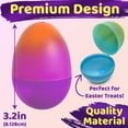 thumbnail image 2 of Stargo 3.2” Large Colorful Ombre Easter Eggs Empty 32 Pack- with hinges, Bright Pastel Colored, Plastic Easter Eggs Fillable, Eggs for Easter Egg Hunts, Ombre Pastel Colors Party Favor, Surprise Eggs, 2 of 6