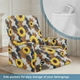 thumbnail image 3 of FOR U DESIGNS Sunflower Cow Pattern Recliner Chair Covers Elastic Recliner Sofa Slipcovers with Armrest, Wear-Resistan Sofas Couches Slip Covers for Pet,Kids, 3 of 8