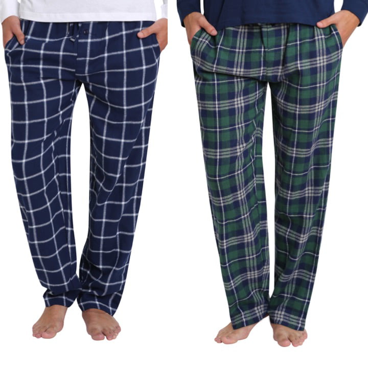Mr. Sleep - Mr. Sleep 2 Pack Men's Flannel Cotton PJ Pajama Pant with ...