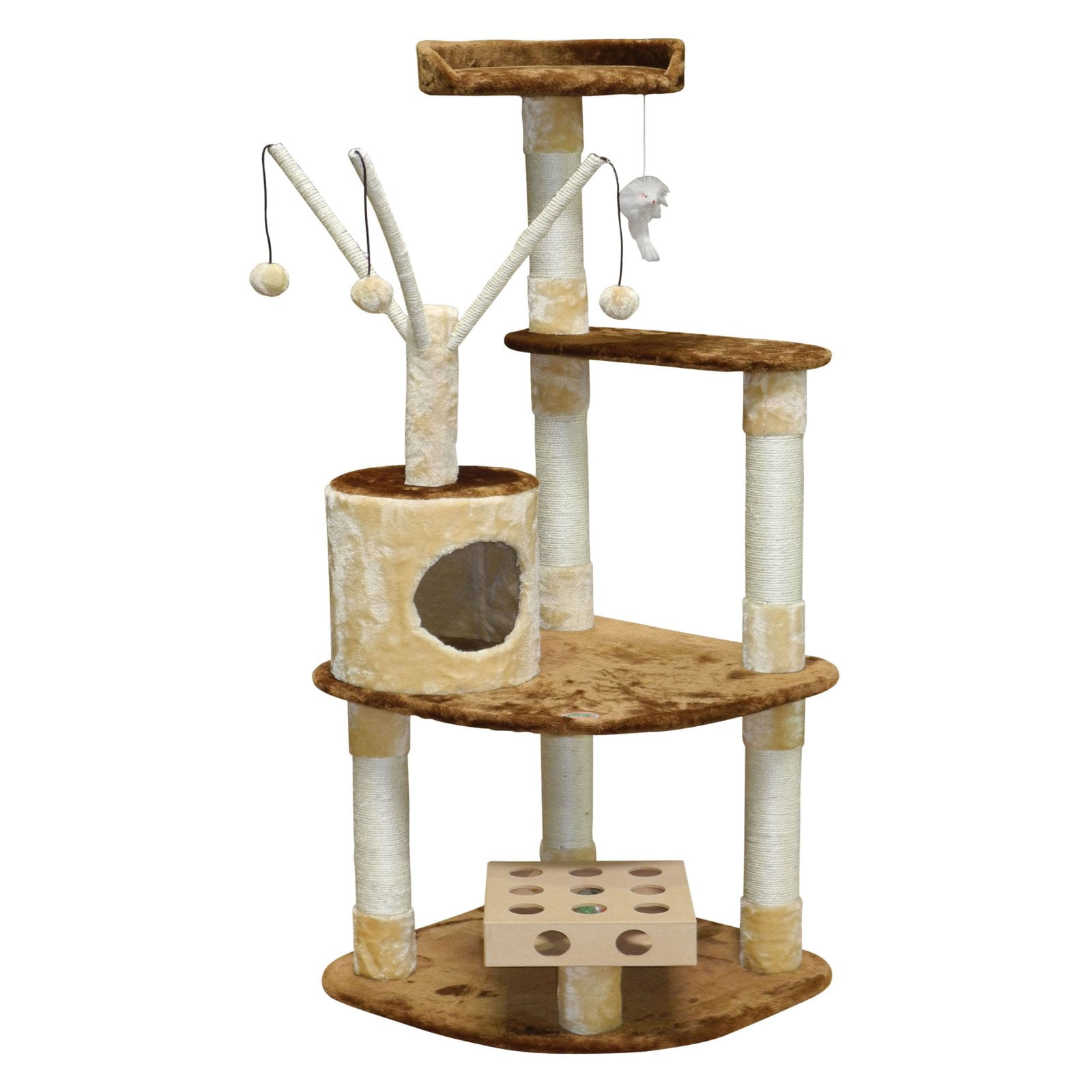 Go Pet Club Busy Box 60 in. Cat Tree