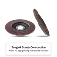 thumbnail image 3 of 1/2 In Flap Disc Aluminum Oxide 10 Pack Auto Body Sanding Grinding Wheel (40 Grit) 686008, 3 of 5