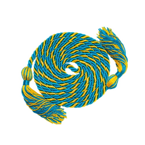 Honors Graduation Academic Honor Cord |(Cyan/Gold)