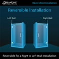 thumbnail image 4 of DreamLine Unidoor 26 in. W x 72 in. H Frameless Hinged Shower Door in Brushed Nickel, 4 of 12