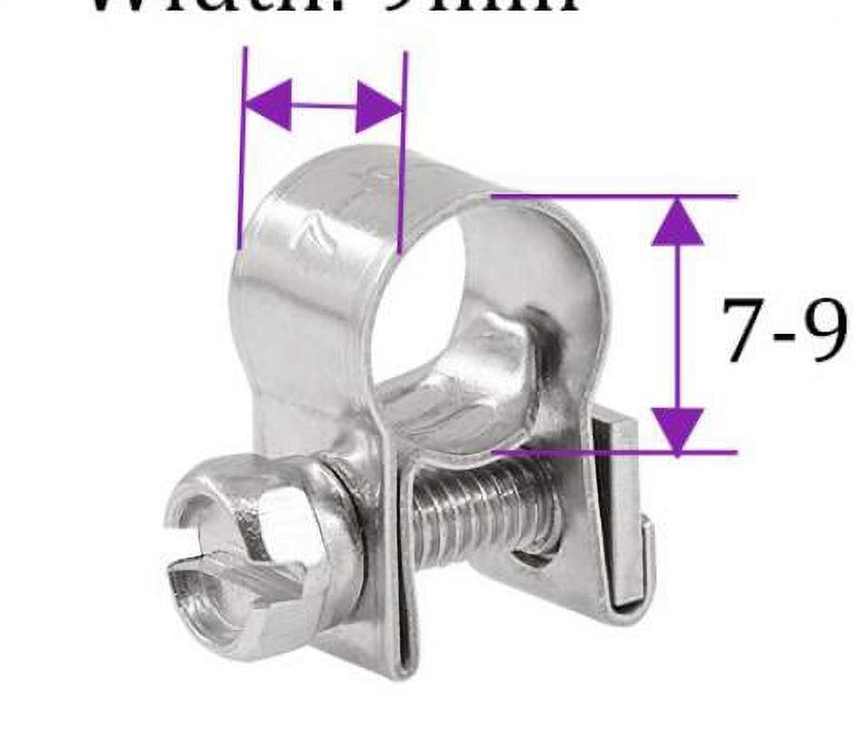 25pcs Fuel Line Clamp Replacement Small Hose Clamp Hose Clip For