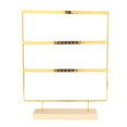 thumbnail image 2 of Earring Storage Display Rack 66Holes Modern Durable for Bathroom Shop Vanity Golden, 2 of 9