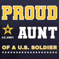 thumbnail image 3 of CafePress - Proud Aunt Of A Solider White And Gold T Shirt - Women's V-Neck Dark T-Shirt, 3 of 4