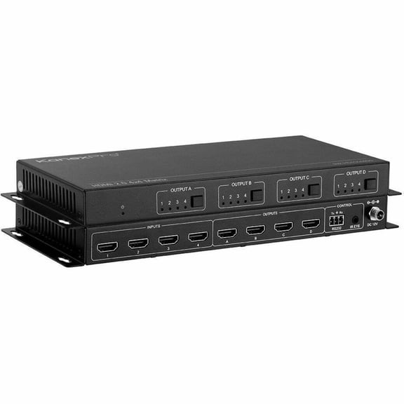 KanexPro HDMI 2.0 4x4 Matrix Switcher with 4K to 1080p Down-scaling (sw-hdmx44ds)
