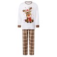 thumbnail image 5 of AIGUR Family Christmas Pajamas Family Matching Christmas Pajama Set Family Matching Pajamas Sets Long Sleeve Reindeer Printed Tops Plaid Pants, 5 of 11