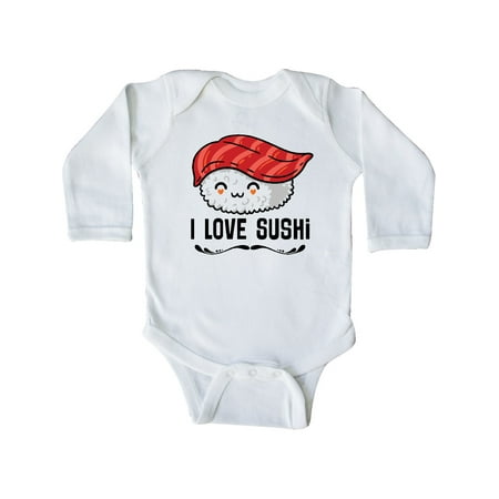 

Inktastic I Love Sushi Gift Baby Boy or Baby Girl Long Sleeve Bodysuit