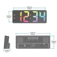 thumbnail image 5 of Equity 2 inch Gradient Digital Black Alarm Clock with Indoor Temperature, 617-386, 5 of 7