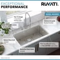 thumbnail image 7 of Ruvati RVM5927 27 in. 16 Gauge Stainless Steel Single Bowl Undermount Kitchen Sink, Silver, 7 of 7