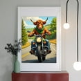 thumbnail image 2 of Diamond Art Kits for Adults - 5d Cow Riding Motorcycle Scenic Road Diamond Painting for Adults, Diamond Art for Adults Beginners, Diamond Painting Kits for Adults for Home Wall Decor, 2 of 7