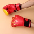 thumbnail image 4 of DINHEAROM Boxing Gloves Pu Eva Red Protective Cover For Adult Sports Enthusiasts 1 Pair, 4 of 8